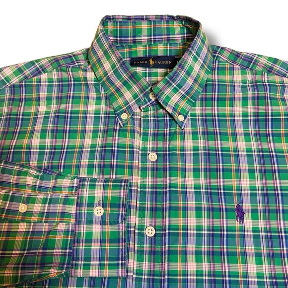 Ralph Lauren Button Up Shirt Long Sleeve Men’s Medium - Picture 1 of 8